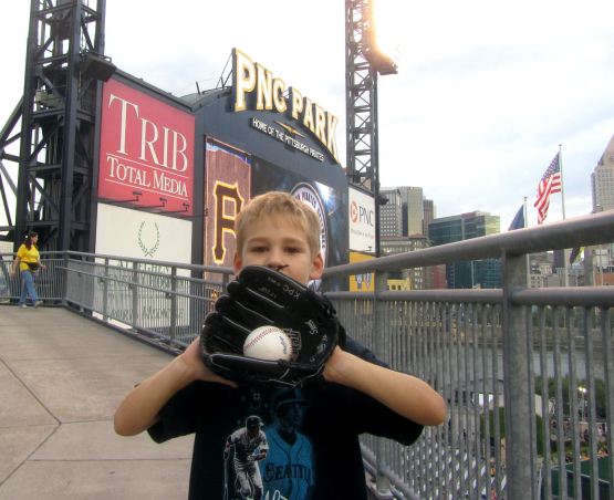 We headed up the ramp and got Tim 39s PNC Park bonus picture for the 